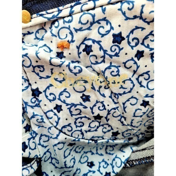 HP Stitch's Native American Cheyenne Boot‎ Leg  destressed Men's Jean Denim - Picture 5 of 8